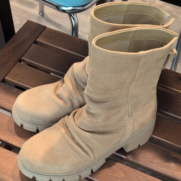 Tan Leather Ankle Boots - Picture 6 of 6